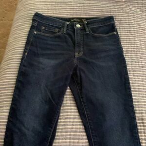 Athleta dark blue jeans. Skinny fit EUC.  Worn a few times